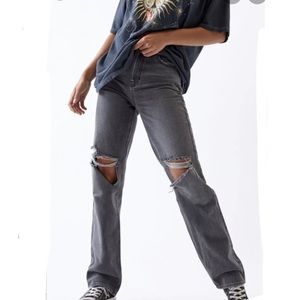 PacSun Washed Black Ripped ‘90s Boyfriend Jeans